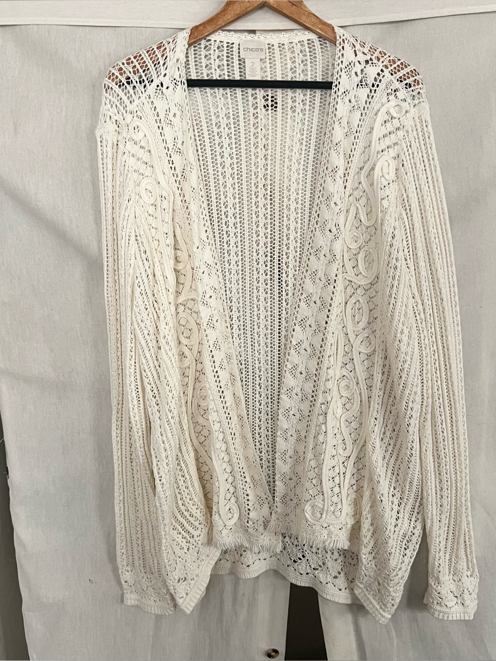 Chico’s Vintage Lace Ramona Cardigan